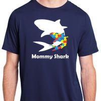 Mommy Shark Autism Awareness  Adult ChromaSoft Performance T-Shirt