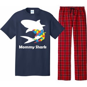 Mommy Shark Autism Awareness  Pajama Set