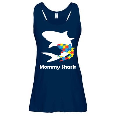 Mommy Shark Autism Awareness  Ladies Essential Flowy Tank