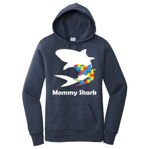 Mommy Shark Autism Awareness  Women's Pullover Hoodie