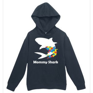 Mommy Shark Autism Awareness  Urban Pullover Hoodie