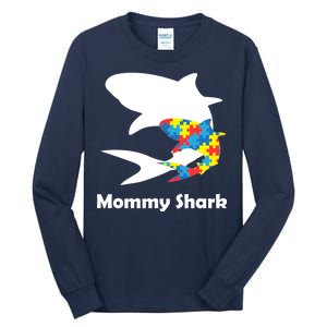 Mommy Shark Autism Awareness  Tall Long Sleeve T-Shirt