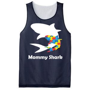 Mommy Shark Autism Awareness  Mesh Reversible Basketball Jersey Tank