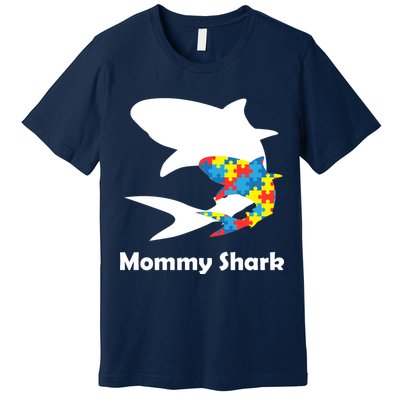 Mommy Shark Autism Awareness  Premium T-Shirt