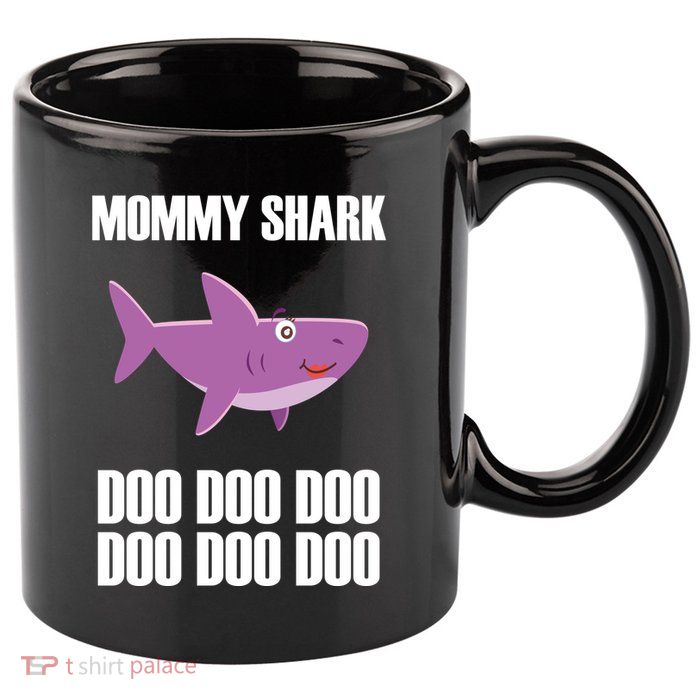 Mommy Shark Doo 11oz C Handle Ceramic Mug