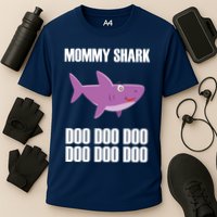 Mommy Shark Doo Cooling Performance Crew T-Shirt