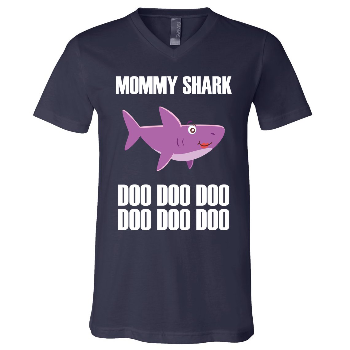 Mommy Shark Doo V-Neck T-Shirt