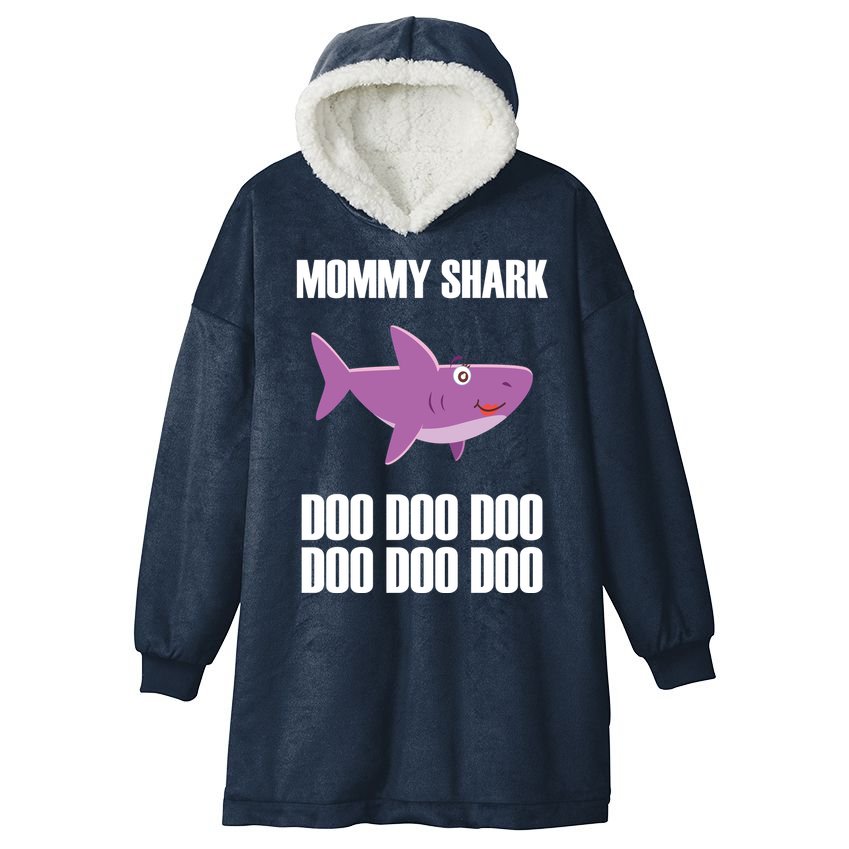 Mommy Shark Doo Hooded Wearable Blanket