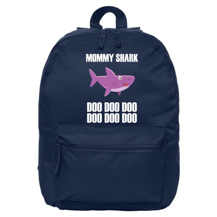 Mommy Shark Doo 16 in Basic Backpack