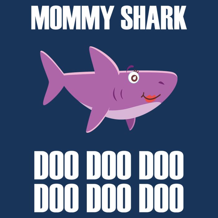 Mommy Shark Doo 16 in Basic Backpack