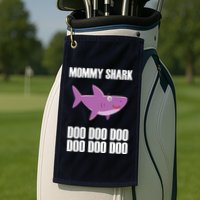 Mommy Shark Doo Golf Towel