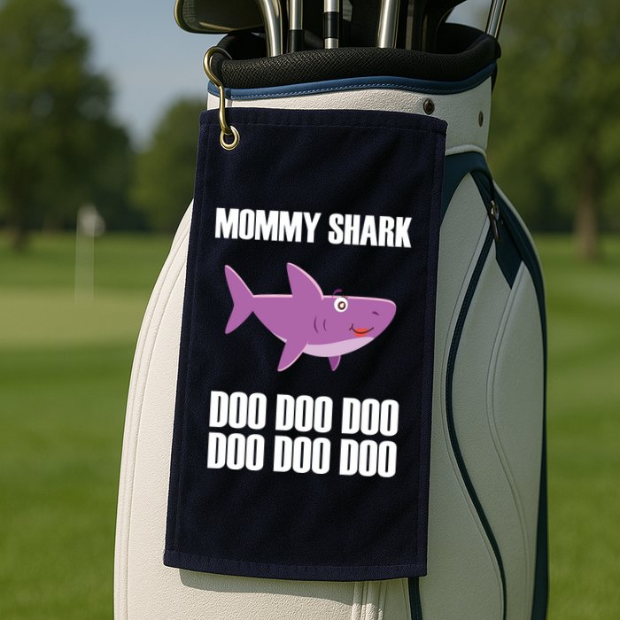 Mommy Shark Doo Golf Towel