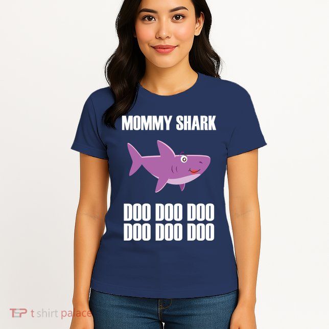 Mommy Shark Doo Womens T-Shirt