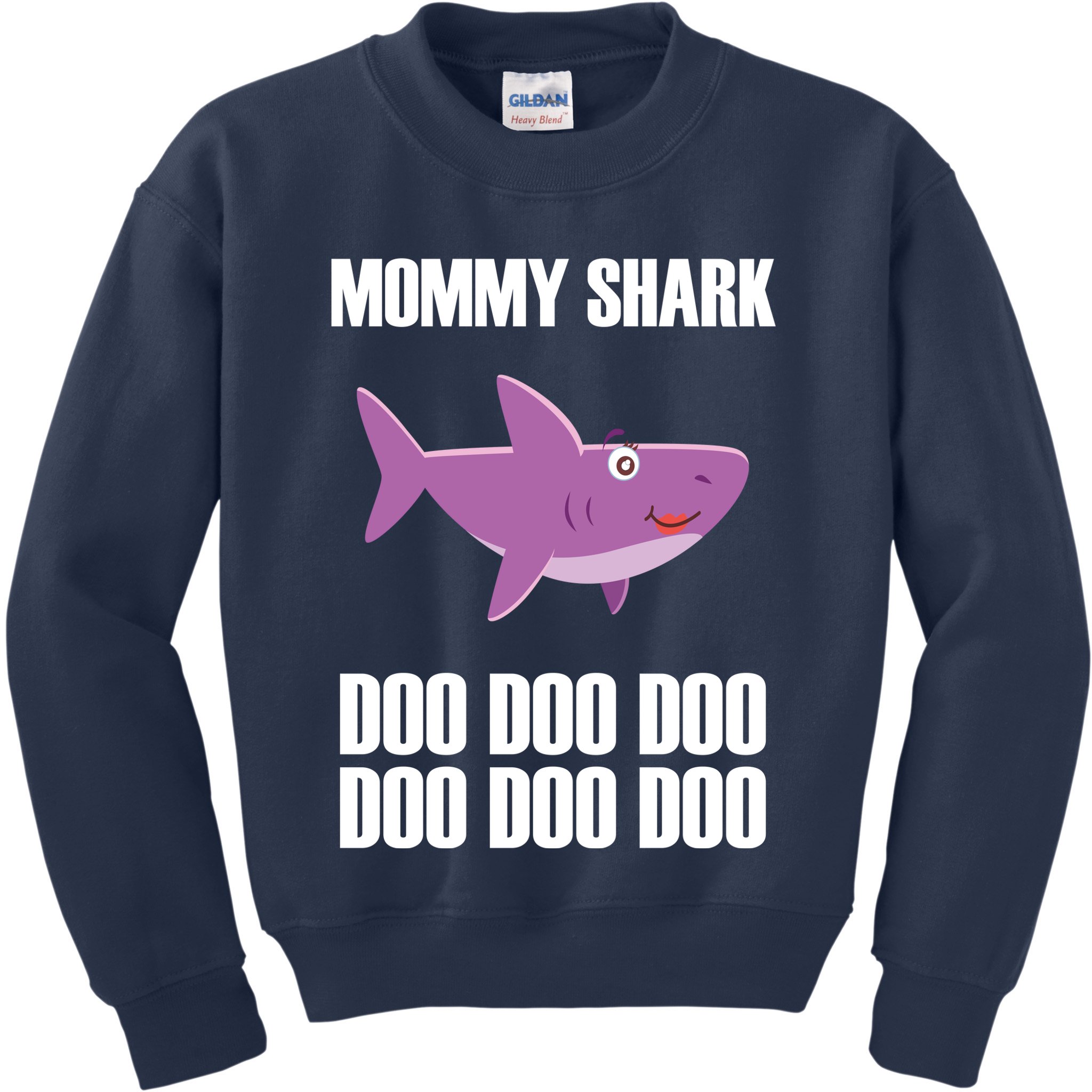 Mommy Shark Doo Kids Sweatshirt