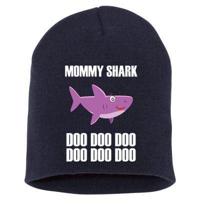 Mommy Shark Doo Short Acrylic Beanie