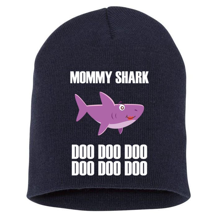 Mommy Shark Doo Short Acrylic Beanie