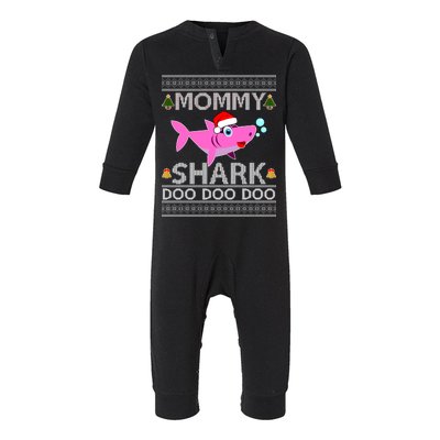 Mommy Shark Doo Doo Cute Ugly Christmas Infant Fleece One Piece