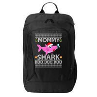 Mommy Shark Doo Doo Cute Ugly Christmas City Backpack