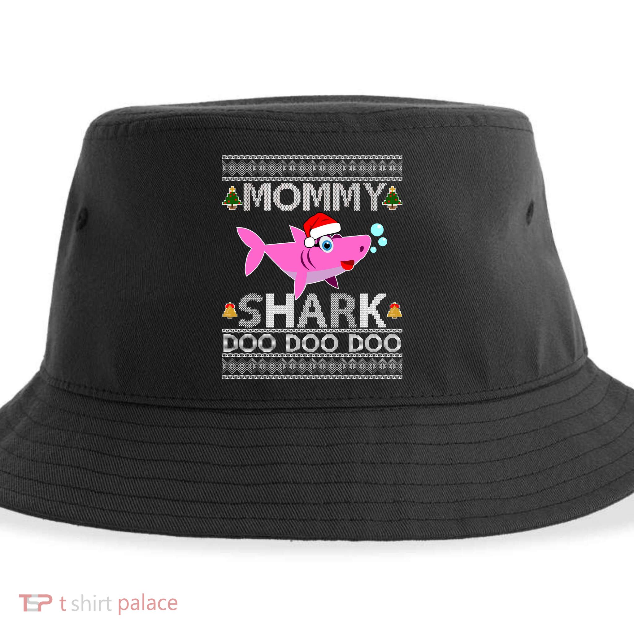 Mommy Shark Doo Doo Cute Ugly Christmas Sustainable Bucket Hat