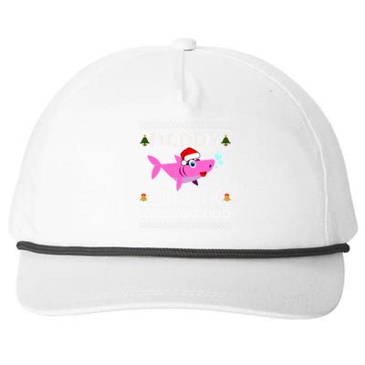 Mommy Shark Doo Doo Cute Ugly Christmas Snapback Five-Panel Rope Hat