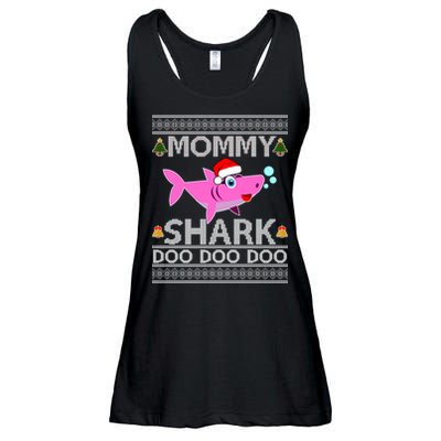 Mommy Shark Doo Doo Cute Ugly Christmas Ladies Essential Flowy Tank