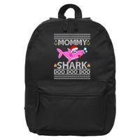 Mommy Shark Doo Doo Cute Ugly Christmas 16 in Basic Backpack