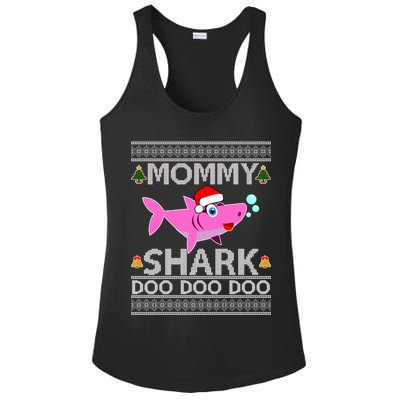 Mommy Shark Doo Doo Cute Ugly Christmas Ladies PosiCharge Competitor Racerback Tank