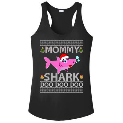 Mommy Shark Doo Doo Cute Ugly Christmas Ladies PosiCharge Competitor Racerback Tank