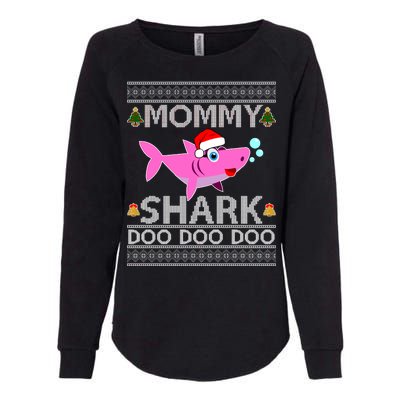 Mommy Shark Doo Doo Cute Ugly Christmas Womens California Wash Sweatshirt