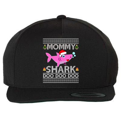 Mommy Shark Doo Doo Cute Ugly Christmas Wool Snapback Cap