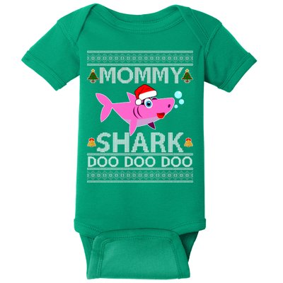 Mommy Shark Doo Doo Cute Ugly Christmas Baby Bodysuit