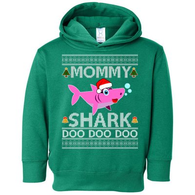 Mommy Shark Doo Doo Cute Ugly Christmas Toddler Hoodie