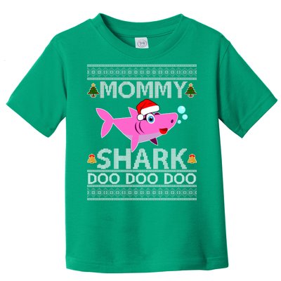 Mommy Shark Doo Doo Cute Ugly Christmas Toddler T-Shirt