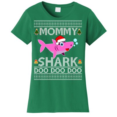 Mommy Shark Doo Doo Cute Ugly Christmas Women's T-Shirt