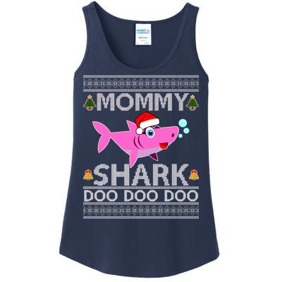 Mommy Shark Doo Doo Cute Ugly Christmas Ladies Essential Tank