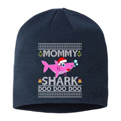 Mommy Shark Doo Doo Cute Ugly Christmas Sustainable Beanie