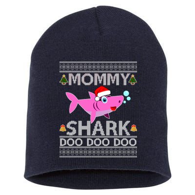 Mommy Shark Doo Doo Cute Ugly Christmas Short Acrylic Beanie