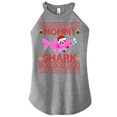 Mommy Shark Doo Doo Cute Ugly Christmas Women’s Perfect Tri Rocker Tank