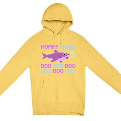 Mommy Shark Doo Doo Doo Premium Pullover Hoodie