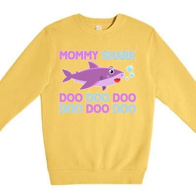 Mommy Shark Doo Doo Doo Premium Crewneck Sweatshirt