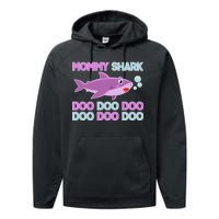 Mommy Shark Doo Doo Doo Performance Fleece Hoodie