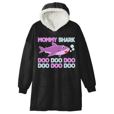 Mommy Shark Doo Doo Doo Hooded Wearable Blanket