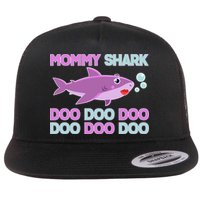 Mommy Shark Doo Doo Doo Flat Bill Trucker Hat