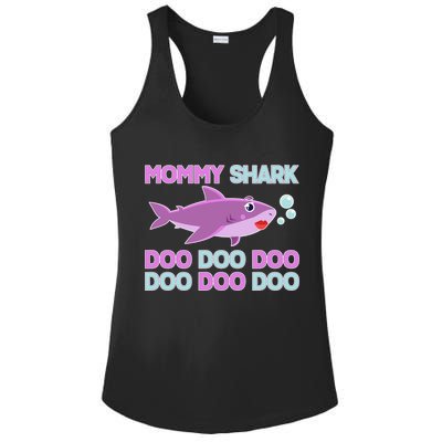 Mommy Shark Doo Doo Doo Ladies PosiCharge Competitor Racerback Tank