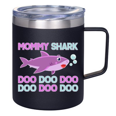 Mommy Shark Doo Doo Doo 12oz Stainless Steel Coffee Mug