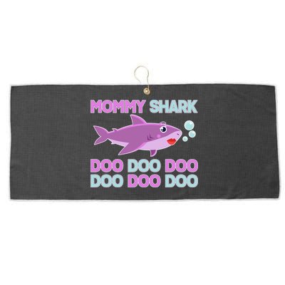 Mommy Shark Doo Doo Doo Large Microfiber Waffle Golf Towel