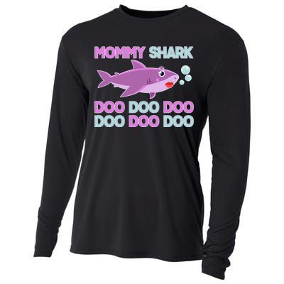 Mommy Shark Doo Doo Doo Cooling Performance Long Sleeve Crew