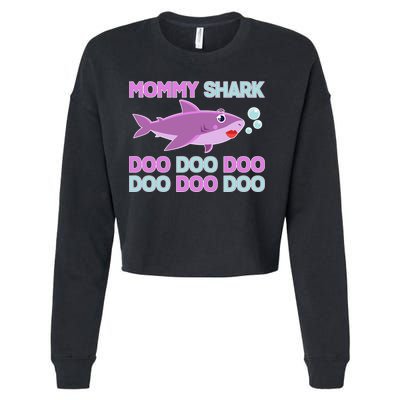 Mommy Shark Doo Doo Doo Cropped Pullover Crew