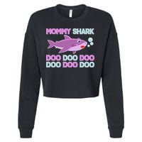 Mommy Shark Doo Doo Doo Cropped Pullover Crew