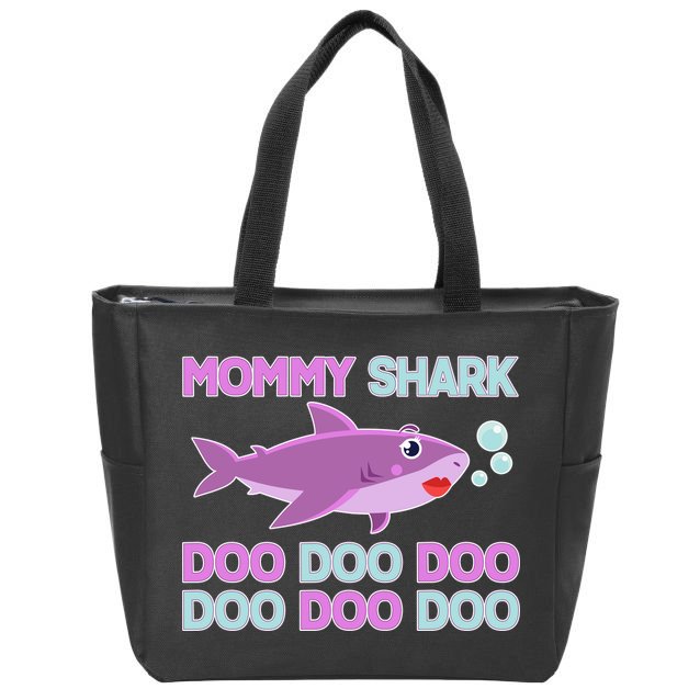 Mommy Shark Doo Doo Doo Zip Tote Bag